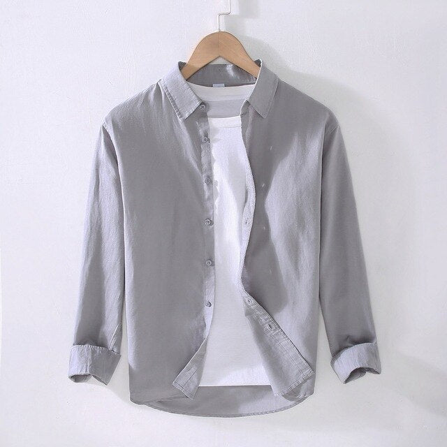 Maks - Cotton and linen summer shirt