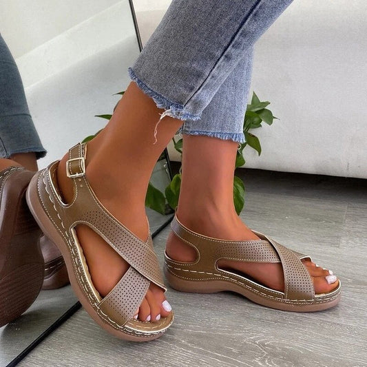 ELIZA - Orthopaedic wedge sandals