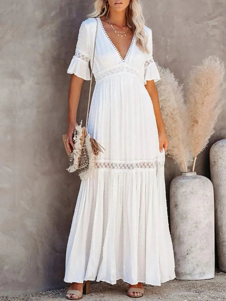Lusia - White elegant dress