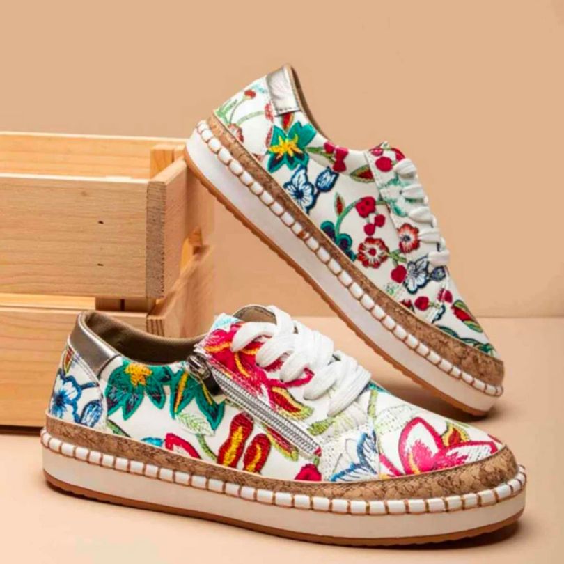 LOLA - Orthopedic Floral Sneakers