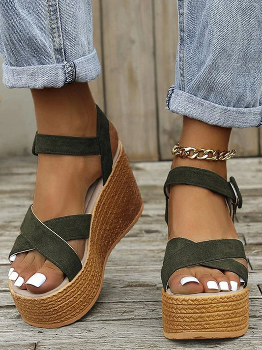 ELAINE - Orthopaedic wedge sandals
