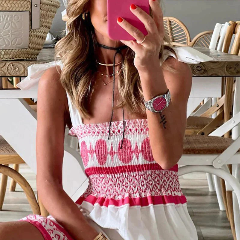 Nelli - Pink Boho Dress