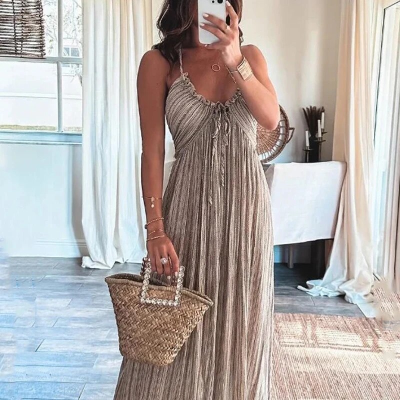 Justine - Brown summer dress