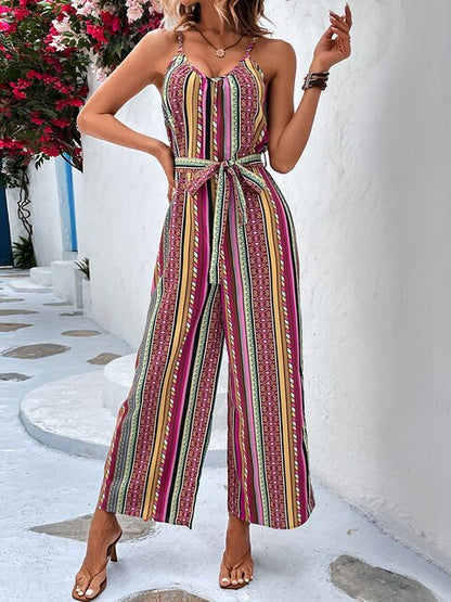 Sandie - Spaghetti Boho Jumpsuit