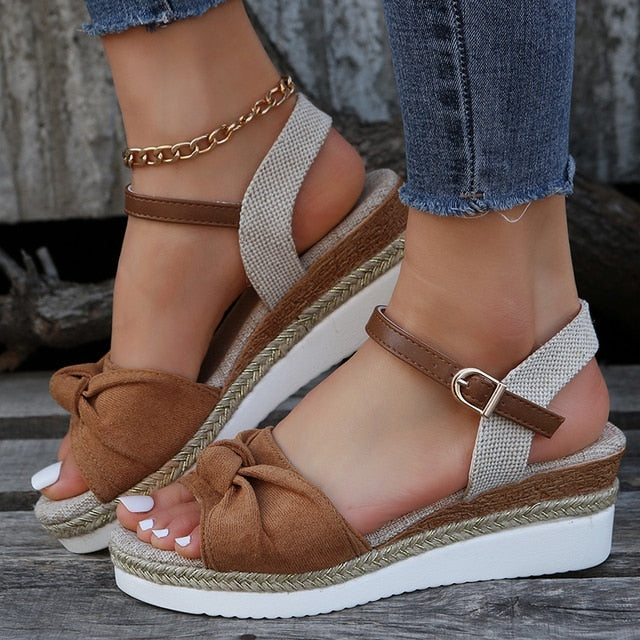 ADRIANA - Orthopaedic wedge sandals