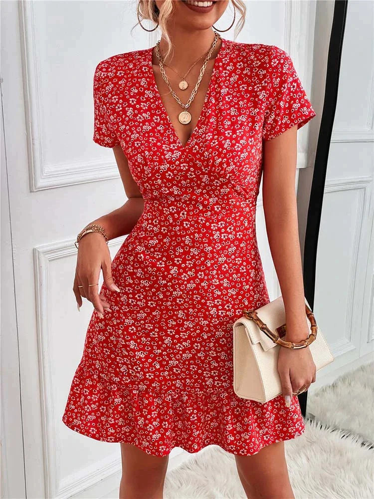 Elisah - Stylish short boho dress