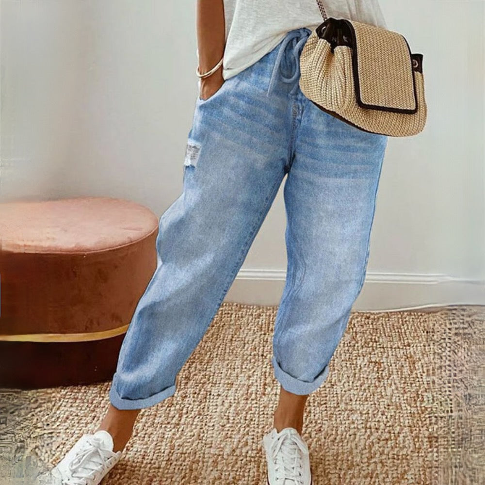 LIEN - Boho summer trousers