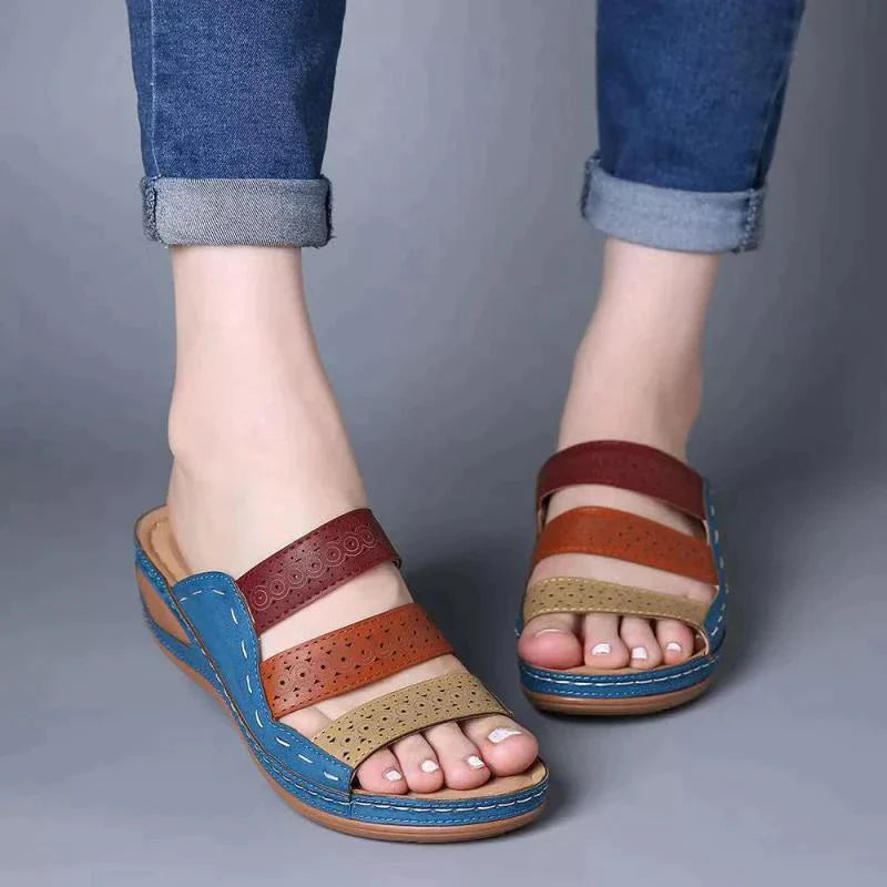 AMELIA - Orthopaedic open toe wedge sandal