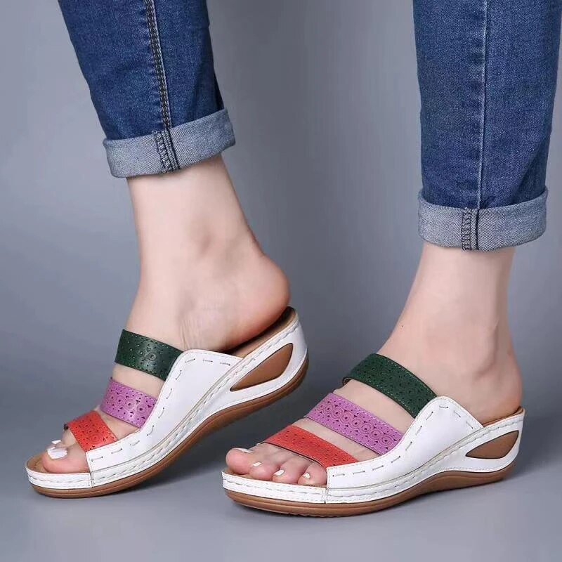 AMELIA - Orthopaedic open toe wedge sandal