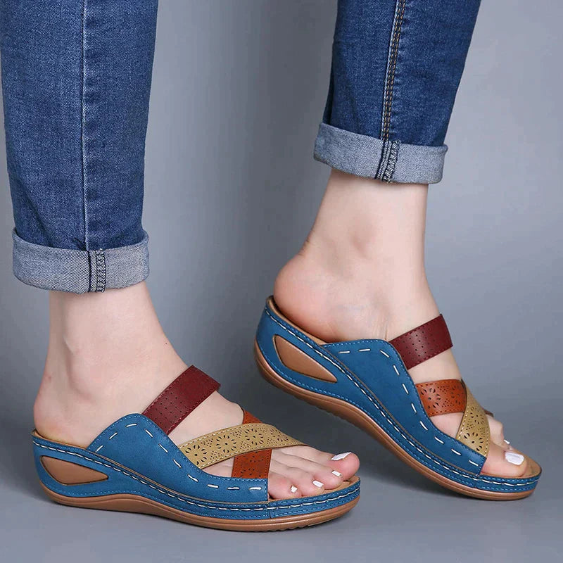 AMELIA - Orthopaedic open toe wedge sandal