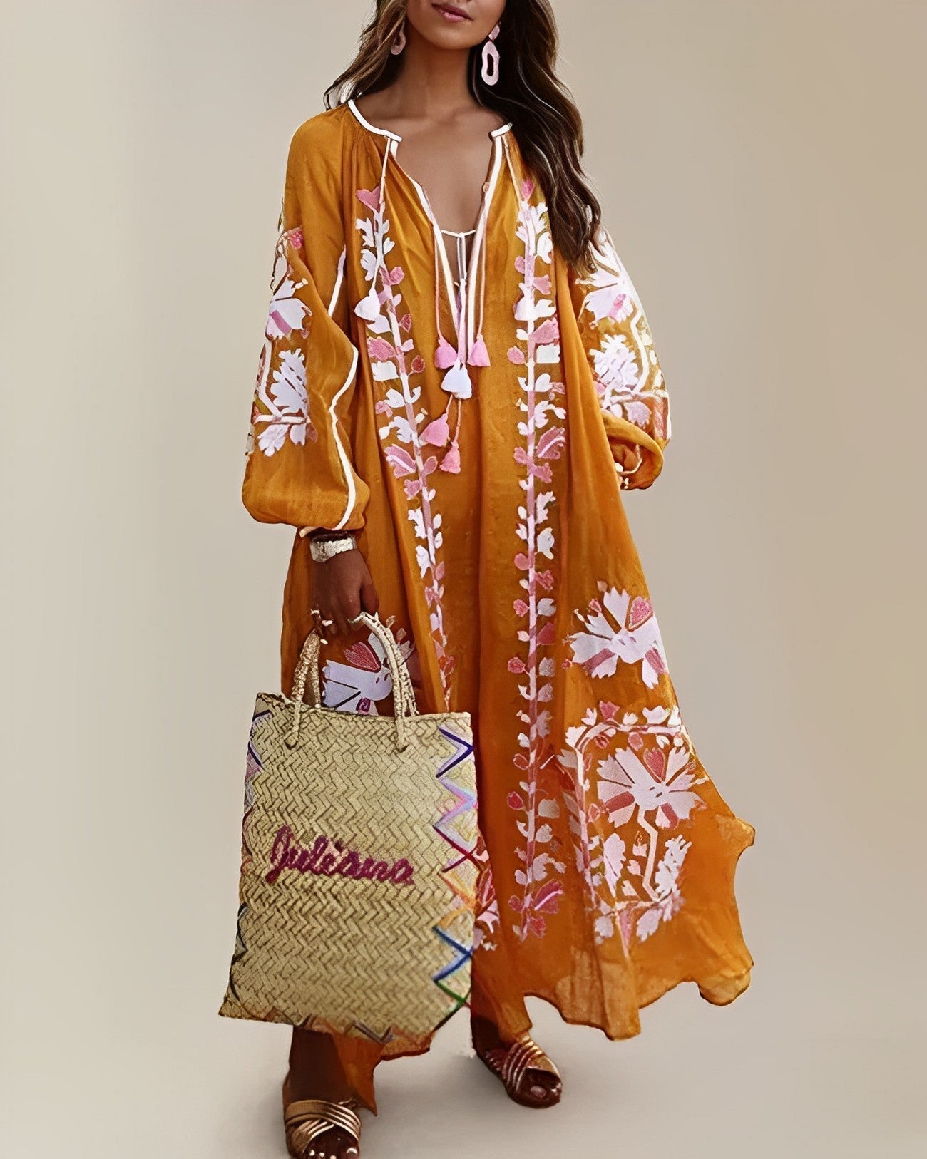 Lovia - Loose Retro Boho Dress