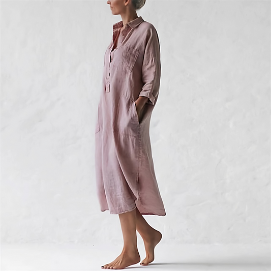 JENNY - Stylish long pink dress