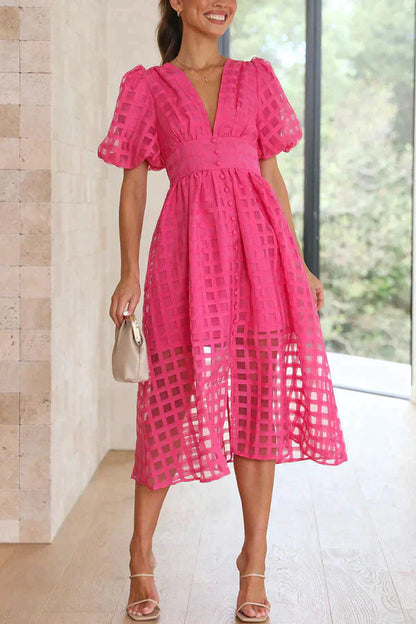 BLAIR - Stylish unique dress with puffy arms