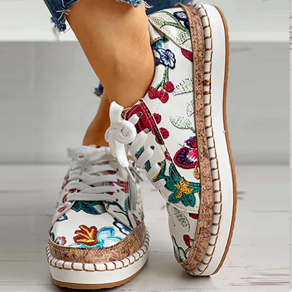 LOLA - Orthopedic Floral Sneakers